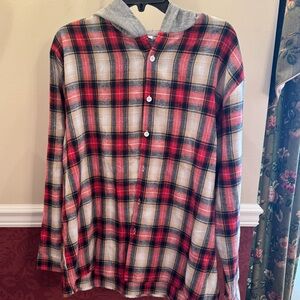 Men’s hooded flannel XL